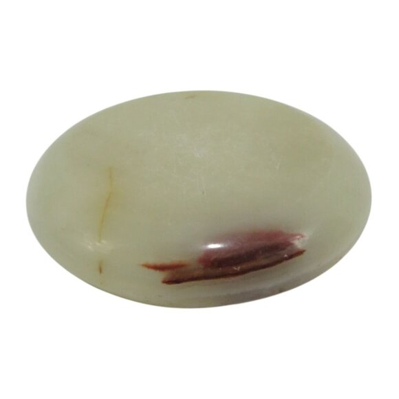 ASHTRAY Carved ONYX Round Stone with Natural Veins and Smooth Finish Vintage - Picture 5 of 8